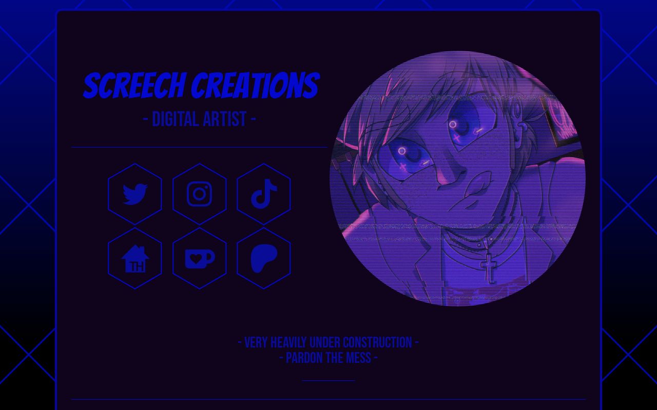 Carrd profile picture for @screech